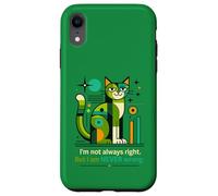 Custodia per iPhone XR Non ho sempre ragione ma non ho mai sbagliato gatto divertente
