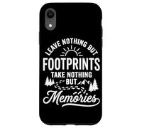 Custodia per iPhone XR Non lasciare nient'altro che impronte Escursionismo Escursionismo all'aperto