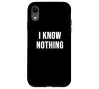Custodia per iPhone XR Non so niente