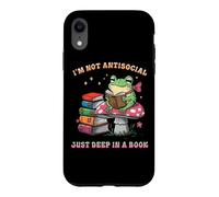 Custodia per iPhone XR Non sono antisociale solo nel profondo di una rana del libro
