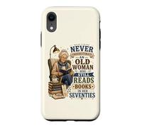 Custodia per iPhone XR Non sottovalutare mai la vecchia legge ancora libri nei suoi 70 anni