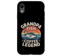 Custodia per iPhone XR Nonno Pesce Caffè Leggenda Retro Pesca Alba