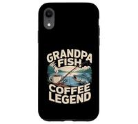 Custodia per iPhone XR Nonno Pesce Caffè Leggenda Retro Pesca Alba