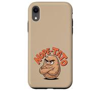 Custodia per iPhone XR Nope-Tato Angry Grumpy Patate Amante Divertente Cibo Sarcastico