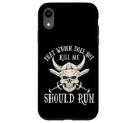 Custodia per iPhone XR Nordic Viking: That Which Does Not Kill Me Should Run