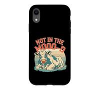 Custodia per iPhone XR Not In The Moo-d Moo-d Mucca Divertente Sarcastico Bovino