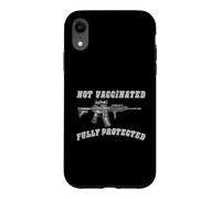 Custodia per iPhone XR Not Vaccinated Fully Protected Second Amendment