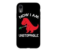 Custodia per iPhone XR Now I'm Unstoppable - Funny T-Rex Dinosaur