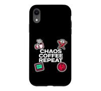 Custodia per iPhone XR Nurse Life Chaos Coffee Repeat ER Medical