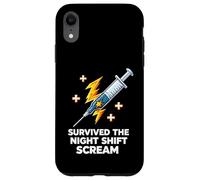 Custodia per iPhone XR Nurse Survived The Night Shift Scream