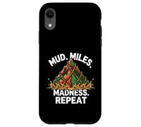 Custodia per iPhone XR Obstacle Course Racing Mud Miles Madness Repeat