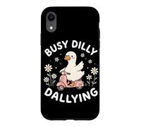 Custodia per iPhone XR Occa divertente per gli amanti dell'oca dilly dallying