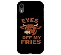 Custodia per iPhone XR Occhi fuori dalle mie patatine fritte - Angry B