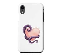 Custodia per iPhone XR Octopus Heart Tentacle Ocean Love Cute Octopus