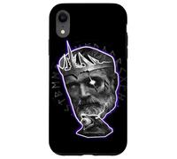 Custodia per iPhone XR Odino Dio vichingo Corvo Runa Indaco