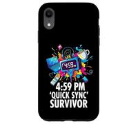 Custodia per iPhone XR Office Worker 4:59 PM Quick Sync Survivor Meme