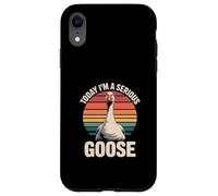 Custodia per iPhone XR Oggi sono un'oca seria, umorismo retrò