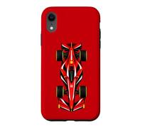 Custodia per iPhone XR Open Wheel Race Car Top View Motorsport Speed Art