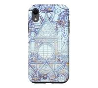 Custodia per iPhone XR Opera d'arte blu della Cattedrale Toscana