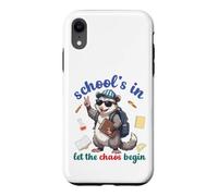 Custodia per iPhone XR Opossum Back To School Vibes Scuole In Let The Chaos Begin