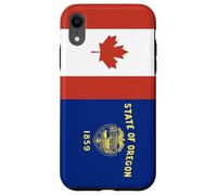 Custodia per iPhone XR Oregon e Canada Uniti nelle Radici