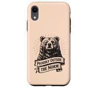 Custodia per iPhone XR Orgogliosamente al di fuori della norma orso individualità pensatore
