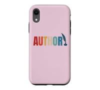 Custodia per iPhone XR Orgoglioso autore pubblicato mamma papà vintage poeta libro scrittore