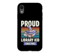 Custodia per iPhone XR Orgoglioso Biblioteca Kid Since 1962 Anno di Nascita Libro Amante Compleanno