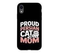 Custodia per iPhone XR Orgoglioso gatto persiano mamma carino gattini persiani