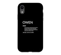 Custodia per iPhone XR Owen Is The Best Funny Name Definition Owen