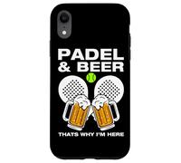 Custodia per iPhone XR Padel & Beer divertente padel ball giocatore
