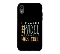 Custodia per iPhone XR Padel divertente Ho giocato a padel prima che fosse bello