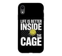 Custodia per iPhone XR Padel Doppio Life Is Better Inside The Cage Padel