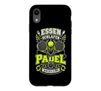 Custodia per iPhone XR Padel, Tennis, Mangiare, Dormire, Padel