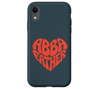 Custodia per iPhone XR Padre Abba - Tipografia di fede cristiana a forma di cuore