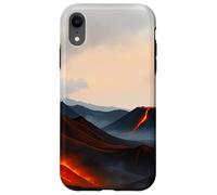 Custodia per iPhone XR Paesaggio vulcanico Lava Mountain Horizon Scene