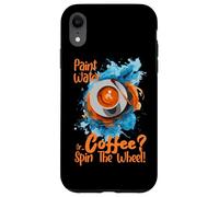 Custodia per iPhone XR PAINT WATER OR COFFEE SPIN THE WHEEL