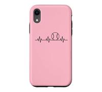 Custodia per iPhone XR Palla da baseball sportiva Heartbeat - Softball ECG Heart Pulse