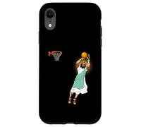 Custodia per iPhone XR Pallacanestro religioso Gesù Christian Humor Tre Point Shot
