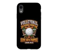 Custodia per iPhone XR Pallavolo Servire Con Scopo Giocatore Grafica