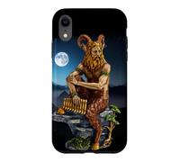 Custodia per iPhone XR Pan Dio del Selvaggio al chiaro di luna