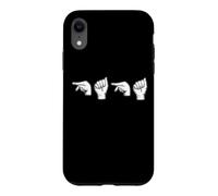Custodia per iPhone XR PAPA ASL Lingua dei segni americana Fathers Day Sordo Papà