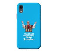Custodia per iPhone XR Papa Leone XIV "Non costruire un'altra Babele. Costruisci Gerusalemme"