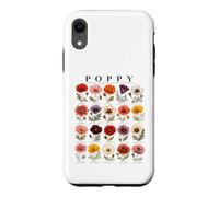 Custodia per iPhone XR Papavero rosso per gli amanti dei fiori delle specie di papaveri commemorativi