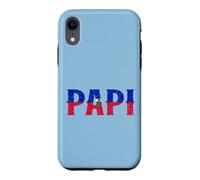 Custodia per iPhone XR PAPI Haitian Flag Haiti Orgoglioso Festa del Papà Orgoglio Patriottico