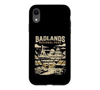Custodia per iPhone XR Parco nazionale Badlands Vintage Retro Adventure Design