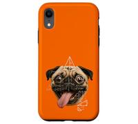 Custodia per iPhone XR Parodia meme matematica cane carlino dagli occhi selvaggi