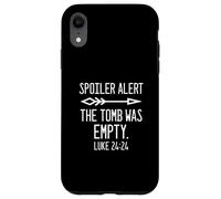 Custodia per iPhone XR Pasqua è risorto Spoiler Alert la tomba è vuoto cristiano