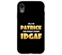 Custodia per iPhone XR Patrick Costume IDGAF Funny Meme Halloween Costume For Pat