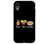 Custodia per iPhone XR Peace Love Encebollado Ecuador Cibo
